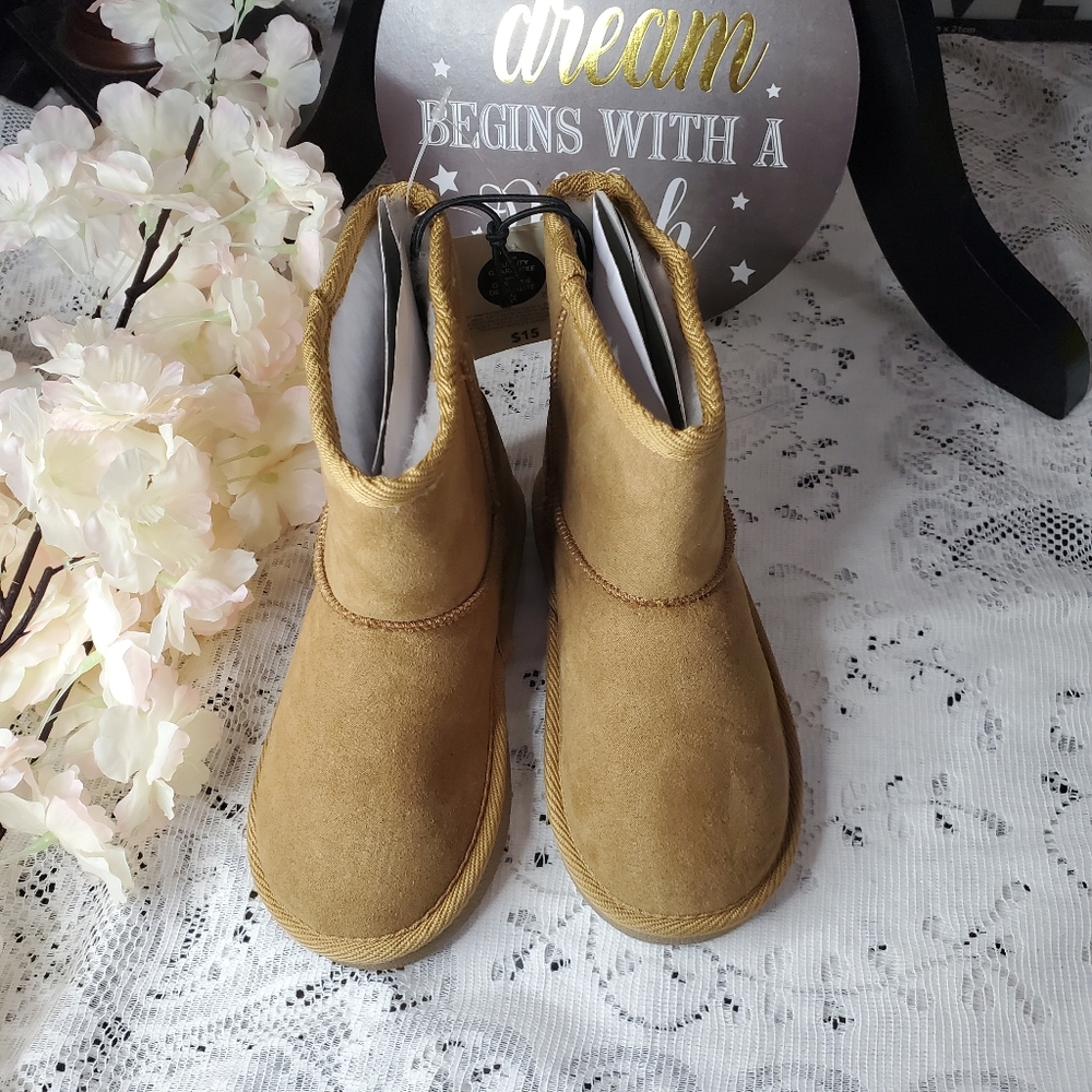 George Toddler Girls' Hug Boots - Tan sz 10 - Picture 2 of 4